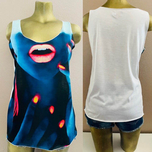 LSD IBIZA New Sexy Black Light Nightclub / Festival TANK TOP Must See! M - Picture 16 of 16